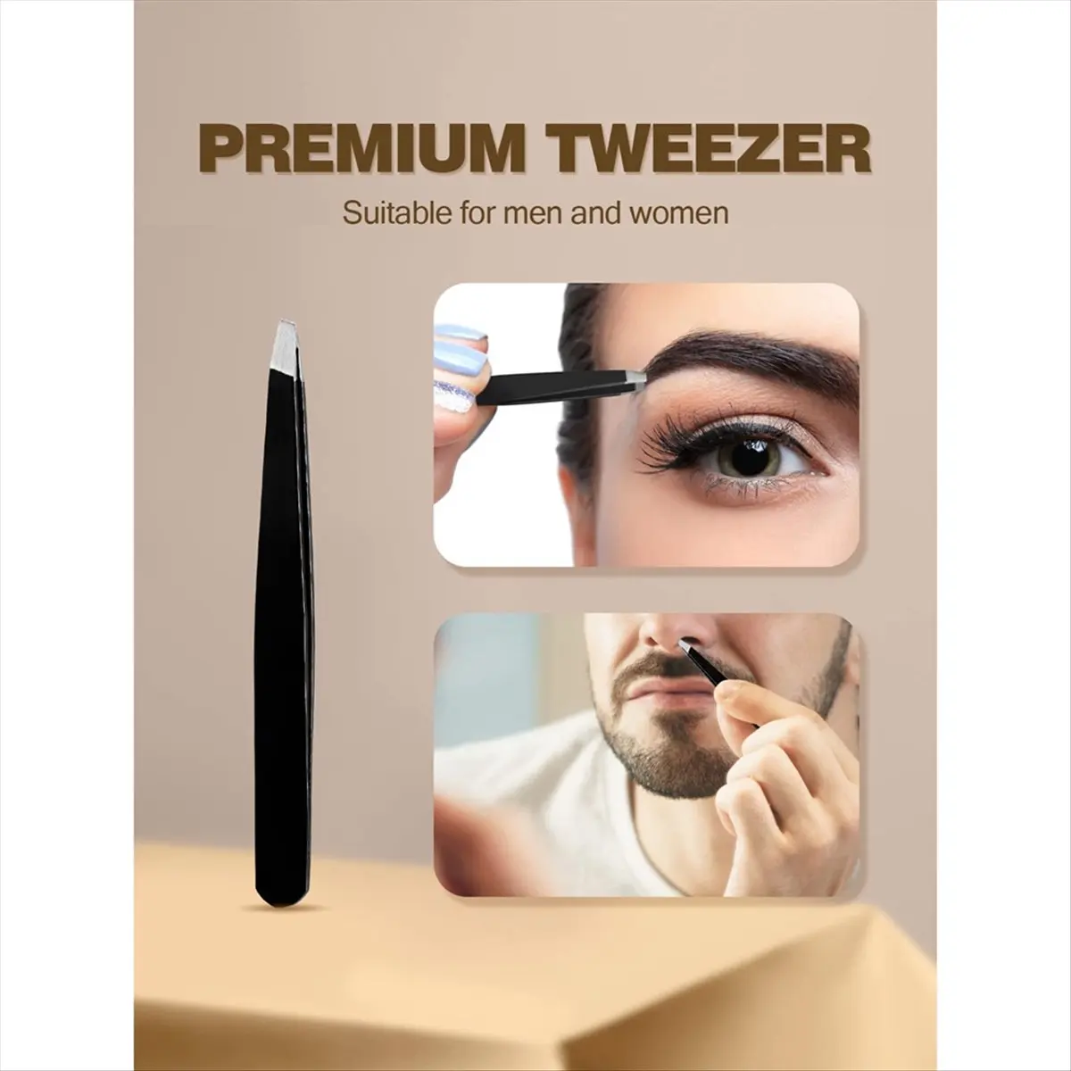 【Meters】 10X Magnifying Mirror with Tweezers Magnified Makeup Mirror with 2 Suction Cups for Grooming & Travel