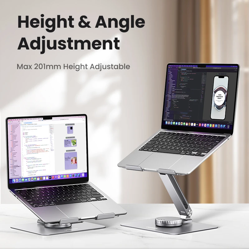 UGREEN Laptop Stand For Macbook Air Pro Laptop Support Macbook Pro Aluminum Vertical Notebook Stand Tablet Stand Laptop Holder - Image 5