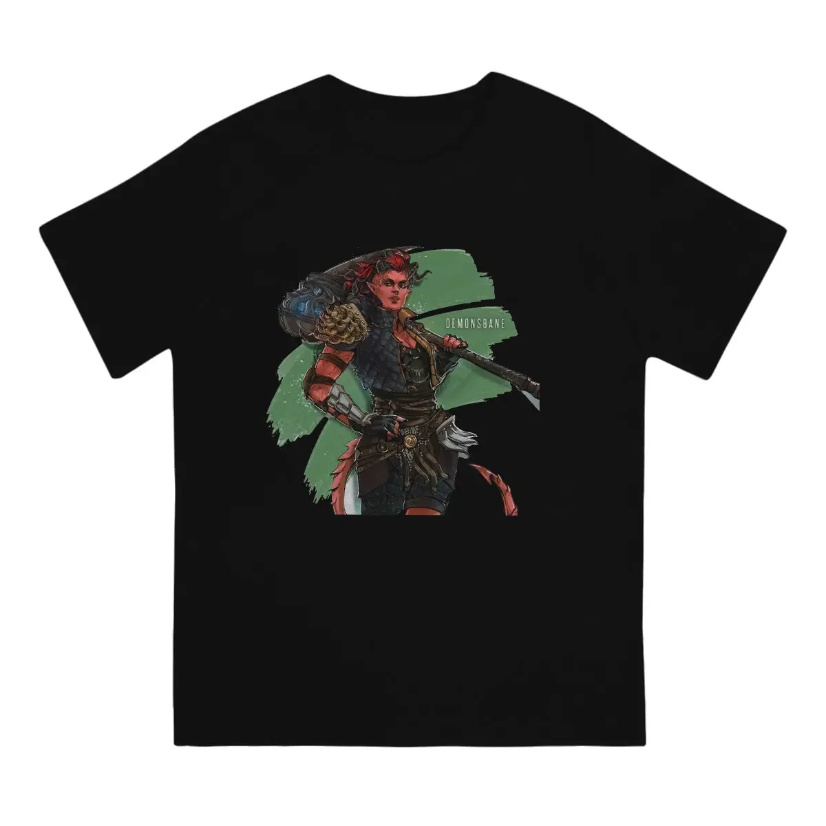 Men T-Shirts Karlach Demonsbane Leisure Pure Cotton Tee Shirt Short Sleeve Baldurs Gate Game T Shirt Crewneck Clothing Gift Idea