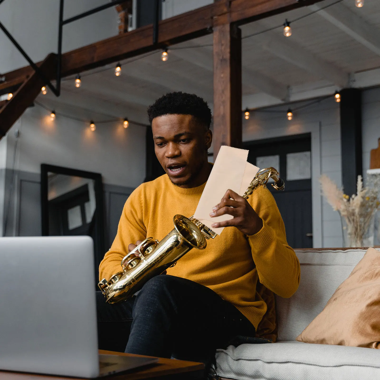 2 قطعة تنظيف القماش أداة ل القرن الغيتار الكمان الناي تلميع التشيلو اكسسوارات الملابس #5