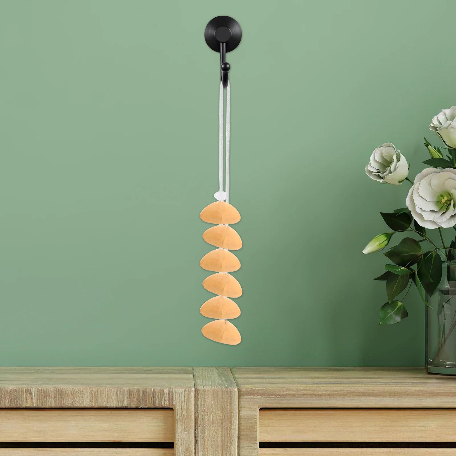 

15Pcs Nutshell Wind Chime Pendants Natural DIY Hanging Charms Rustic Wind Chimes Replacement Parts Craft Supplies