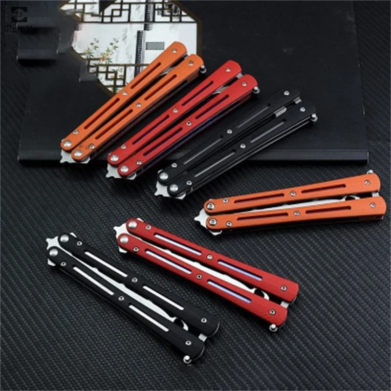 Butterfly Training Knife Coach KnifeCamping Outdoors Multi-Tool Knife G10 Tool Holder 3CR13Mov Blade Not Edged Portable Novice