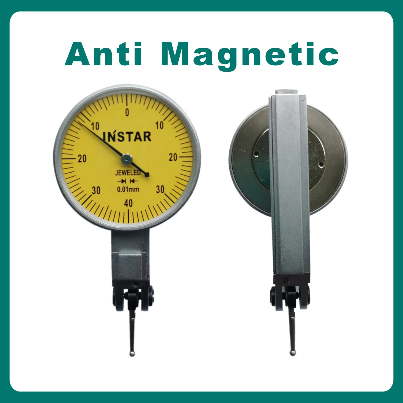 INSTAR Plus Dial Test Indicator 0-0.8mm Micron Dial Gage Horizontal, Vertical 0-0.2mmx0.002mm Industrial Quality 0-10mm x 0.01mm