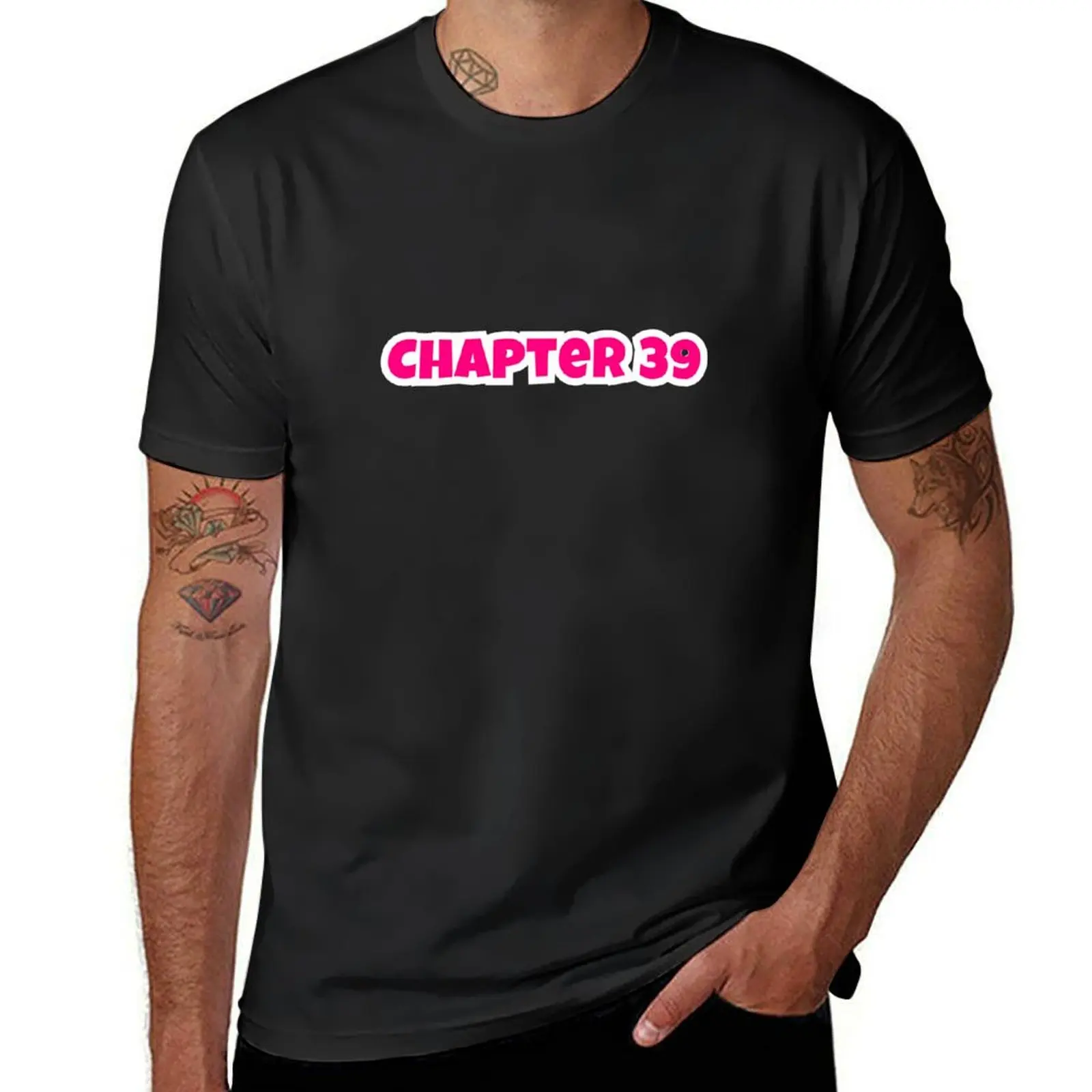 Chapter 39 Hot Pink T-Shirt summer tops oversized oversized t shirt men