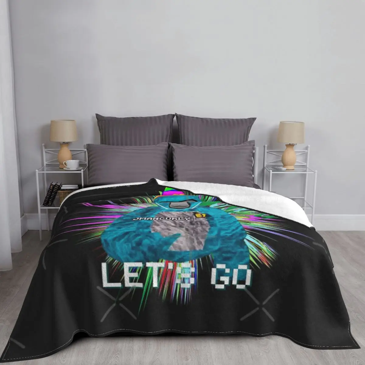 JMANCURLY Gorilla Tag VR Gamer Video Game Design Blanket Bedspread On The Bed Vintage Sofa Bed