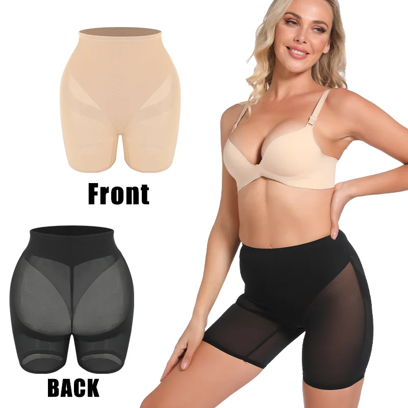 

Slimbelle High Waist Short for Women Thigh Trimmer Sexy Tummy Control Quarter Panty Double Layer Mesh Underwear Soft Body Shaper