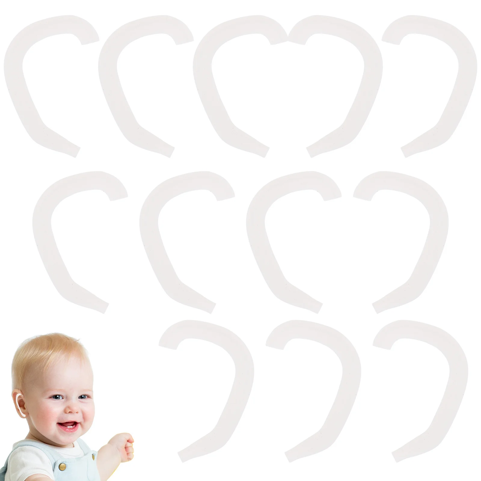 

6 пар детских корректоров для ушей, внешний корректор ушной раковины, силиконовые выступающие подушечки для поддержки ушей, ортопедические принадлежности, детская вальгусная деформация