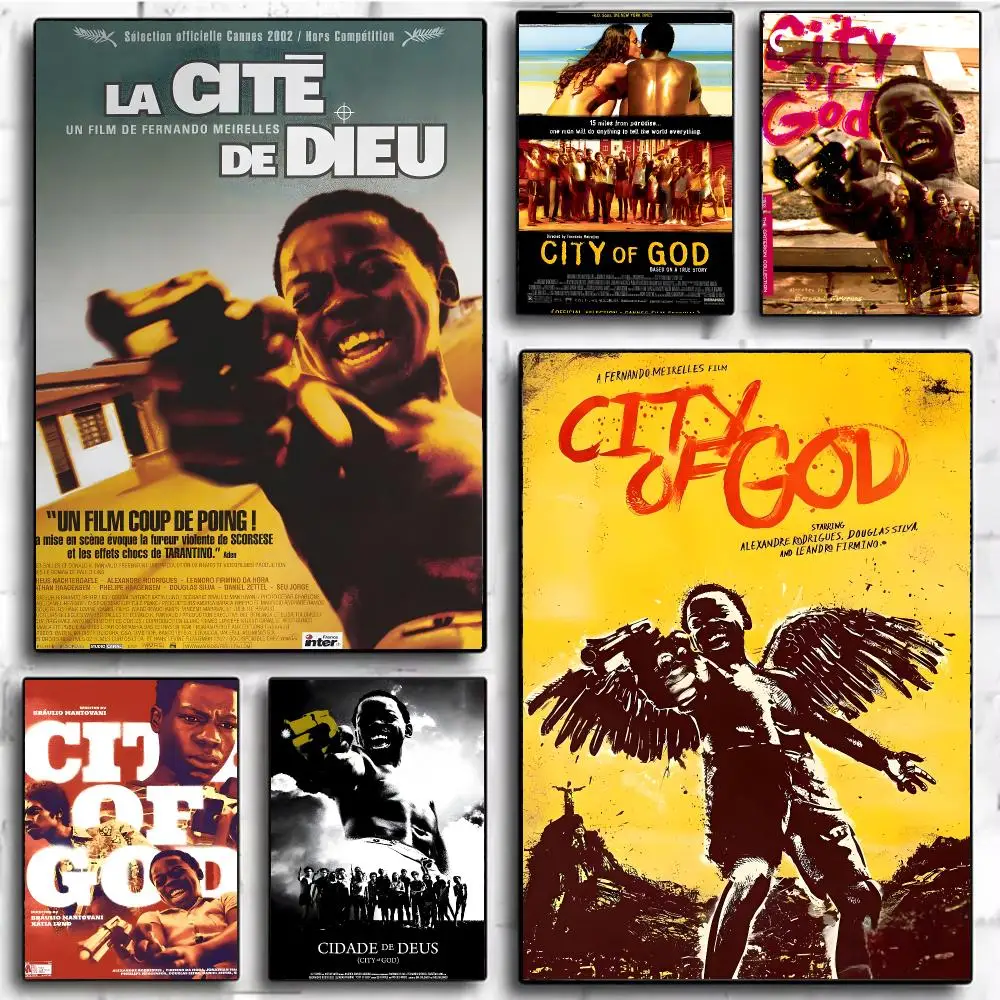 gritty movie C-City of God Poster Modern Home Decor & Interior Design | Wall Art Collection