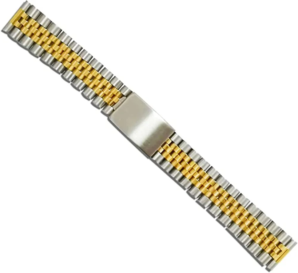 

18mm 19mm 20mm 316L Stainless Steel Straight End Strap Bracelet Fits Seiko 05 Rolex and All Straight End Watches