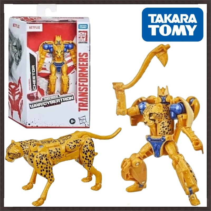 Takara Tomy Transformers G Series Netflix Cheetor Collect figura de acción Anime Robot Model Car, regalos para niños, en Stock