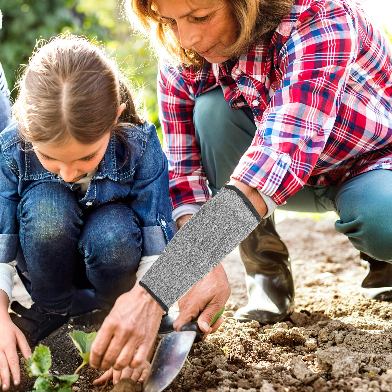 

Cut Resistant Arm Sleeves Forearm Protection Anti Cut Protective Armb Oversleeves Safety Guard Gardening Woodworking