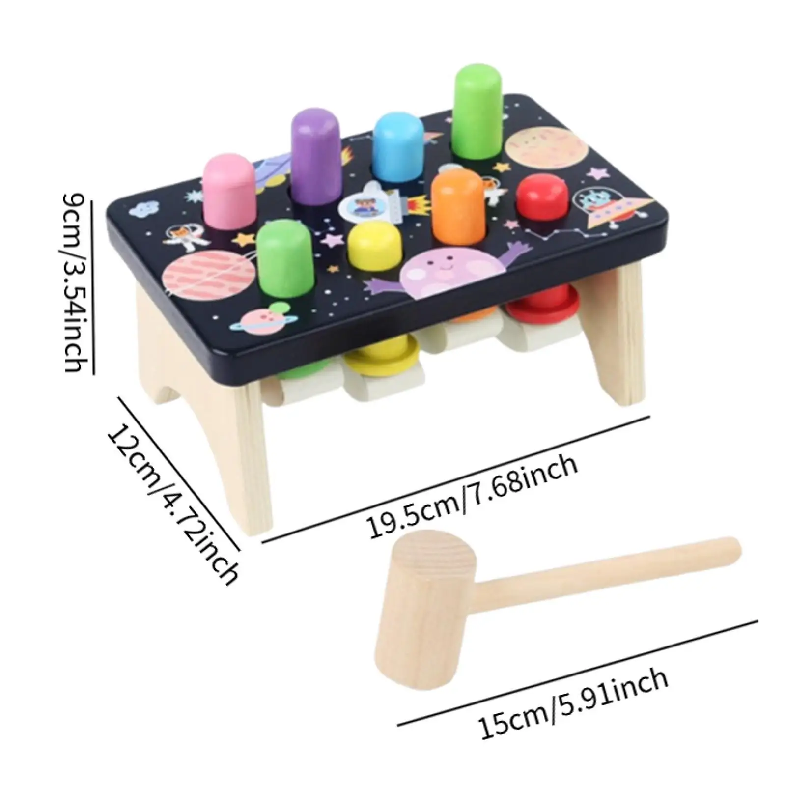 Whack A Mole con mazo divertido juego de mesa de entrenamiento de fuerza del brazo para regalo de niños