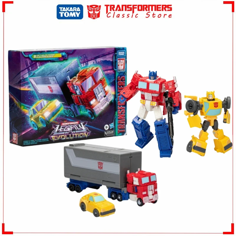 

Трансформеры игрушки Legacy Evolution Core Optimus Prime & Bumblebee костюм классические экшн-фигурки Cybertron autobot коллекционные подарки