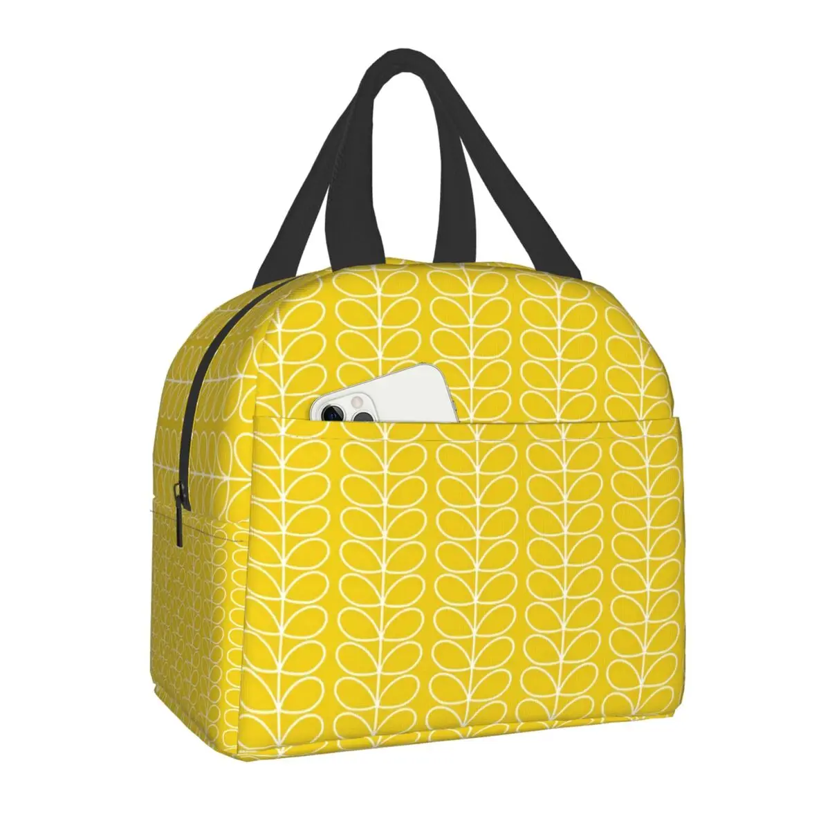 Borsa da pranzo di lusso Orla Kiely da donna Borsa da pranzo termica isolata con fiori scandinavi per borsa da picnic per la scuola degli studenti