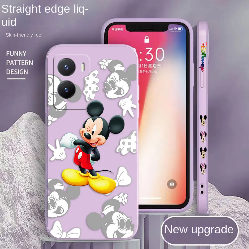 Coque de téléphone mignonne Minnie Mouse, étui pour VIcalculator Y16 Y20 Y21 Y22 Y27 Y31 Y33S Y55 Y35 Y53S Y66 Y76 Y77 Y93