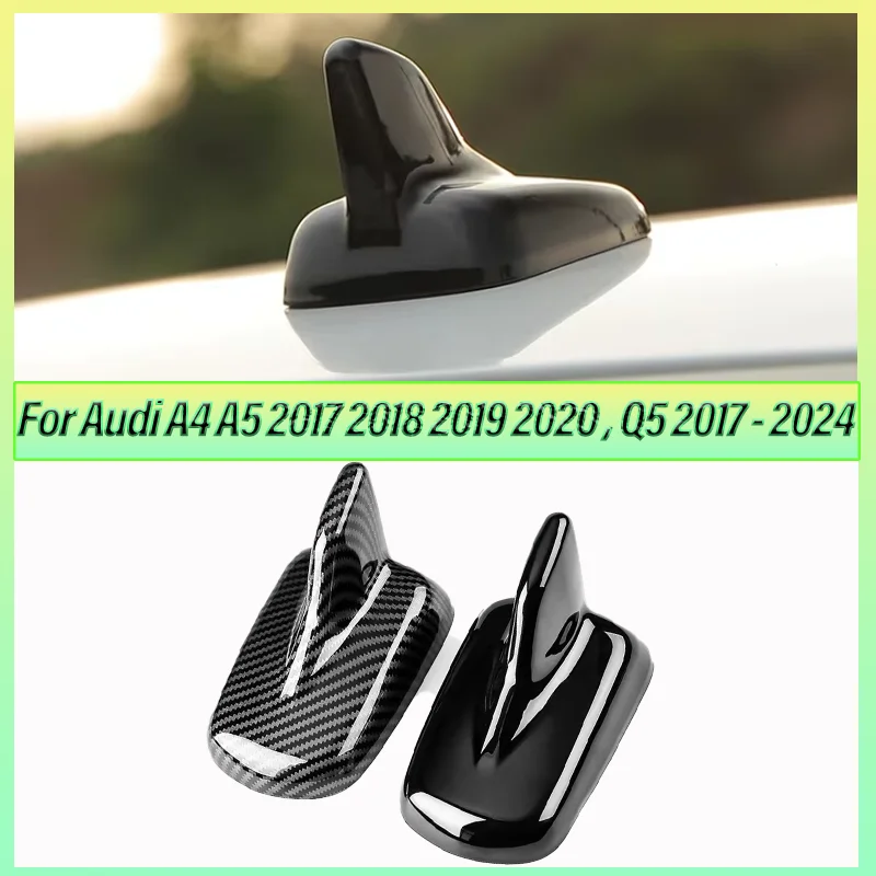 Exterior Shark Fin Antenna Cover Protective Cap For Audi A4 A5 2017 2018 2019 2020 Q5 2017 2018 2019 2020 2021 2022 2023 2024