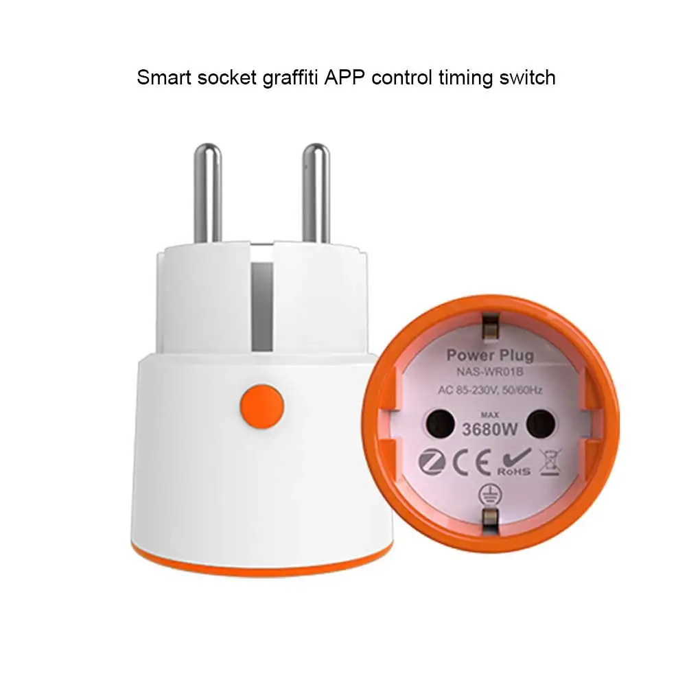 Smart Power Plug APP Control LED Replacement WiFi Count Down Child Lock Device Sharing Electric Connector Adapter