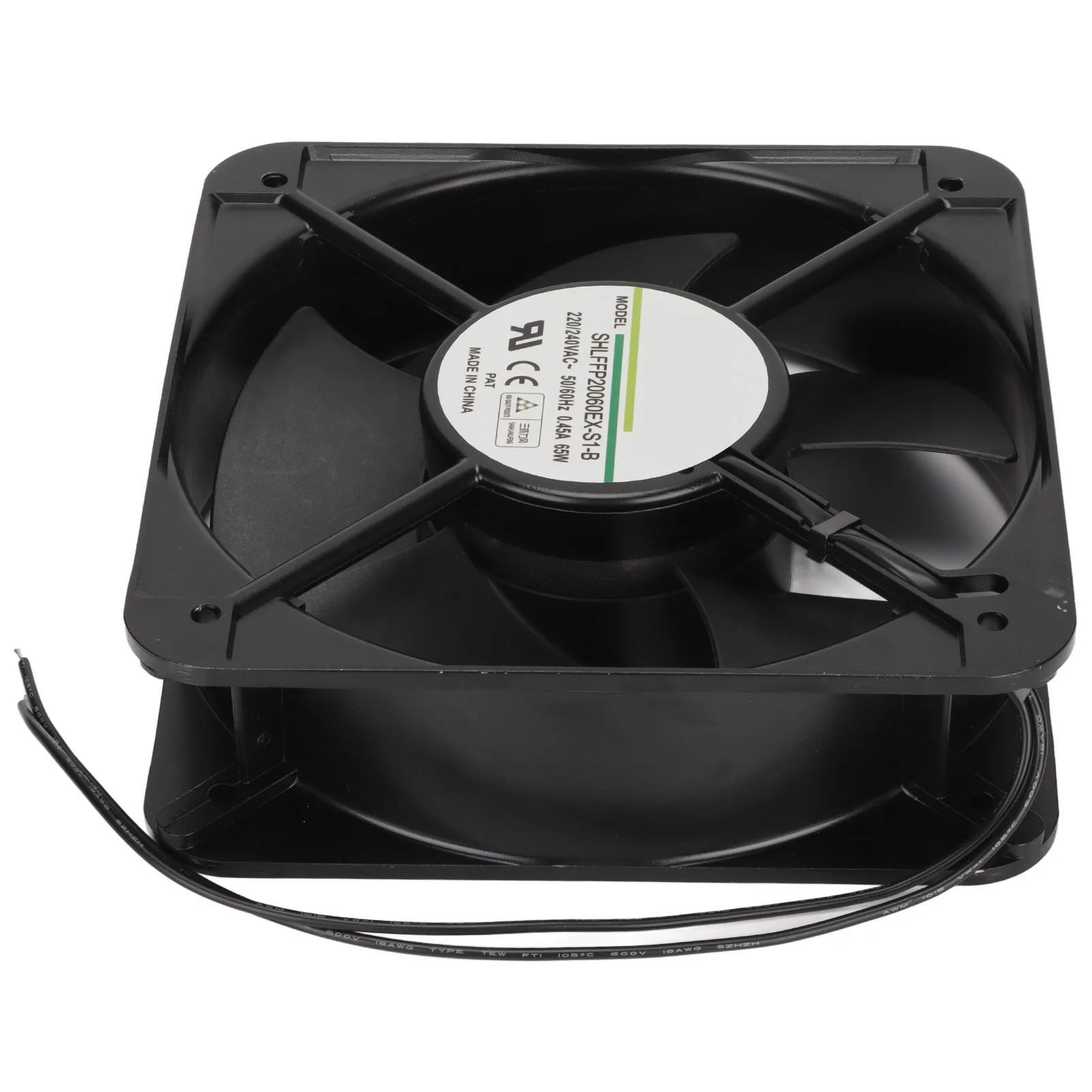 พัดลมระบายความร้อน 200 มม.Ball Bearing พัดลมระบายความร้อนอุตสาหกรรมสําหรับแชสซีระบายอากาศเครื่องจักรแหล่งจ่ายไฟ 220/240V 200 มม.พัดลม