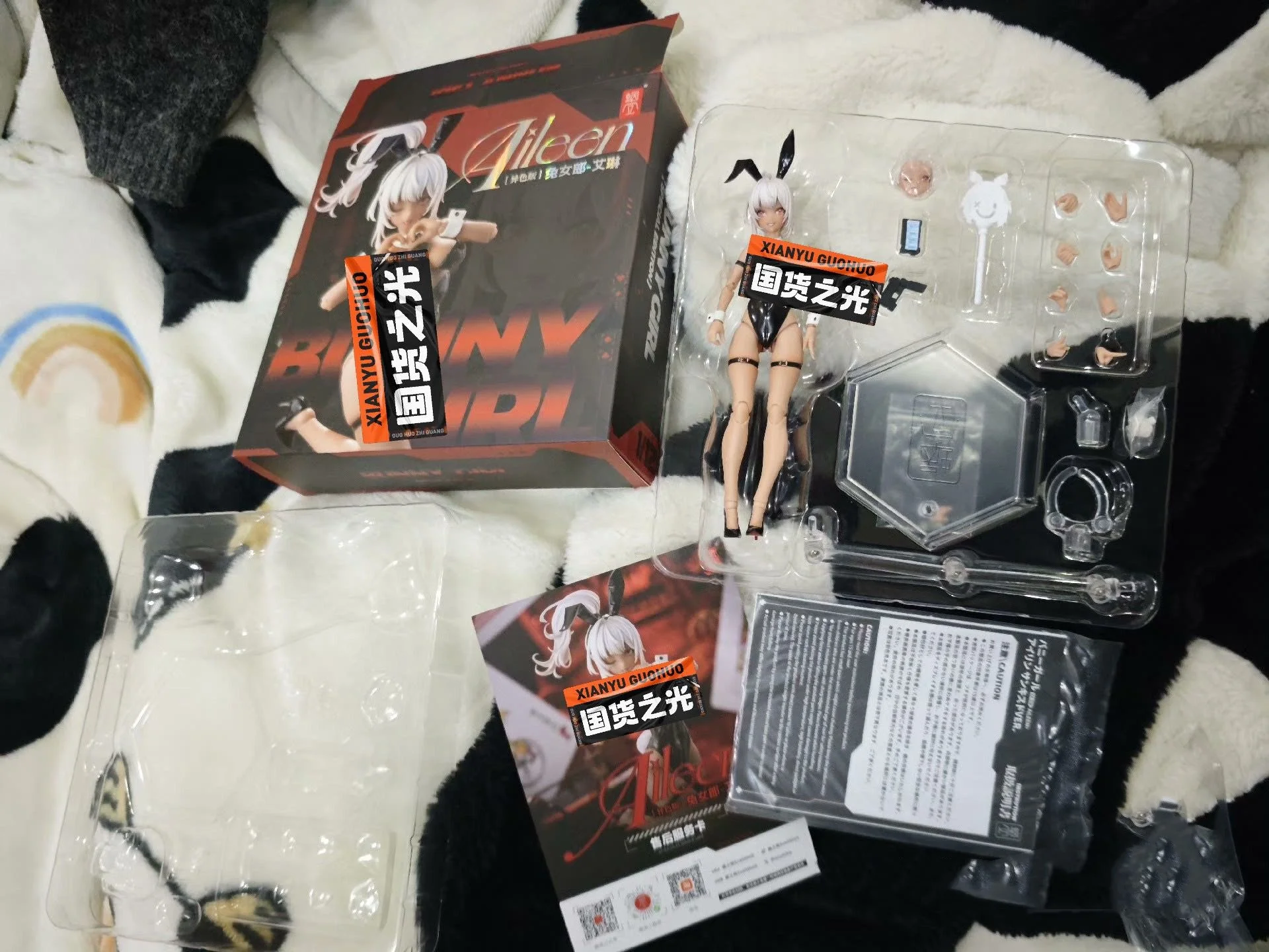New Snail Shell Ra-01 Bunny Girl Aileen 2.0 Black Edition 1/12 Action Anime Figure Mobile Doll Garage Kit Collection Desktop