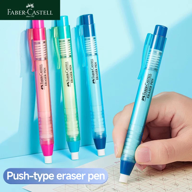 Faber-Castell bolígrafos de borrar de colores tipo empuje creativos PVC-v muj Veiligheidsgum herramienta de limpieza herramienta de corrección hogar/oficina 583905