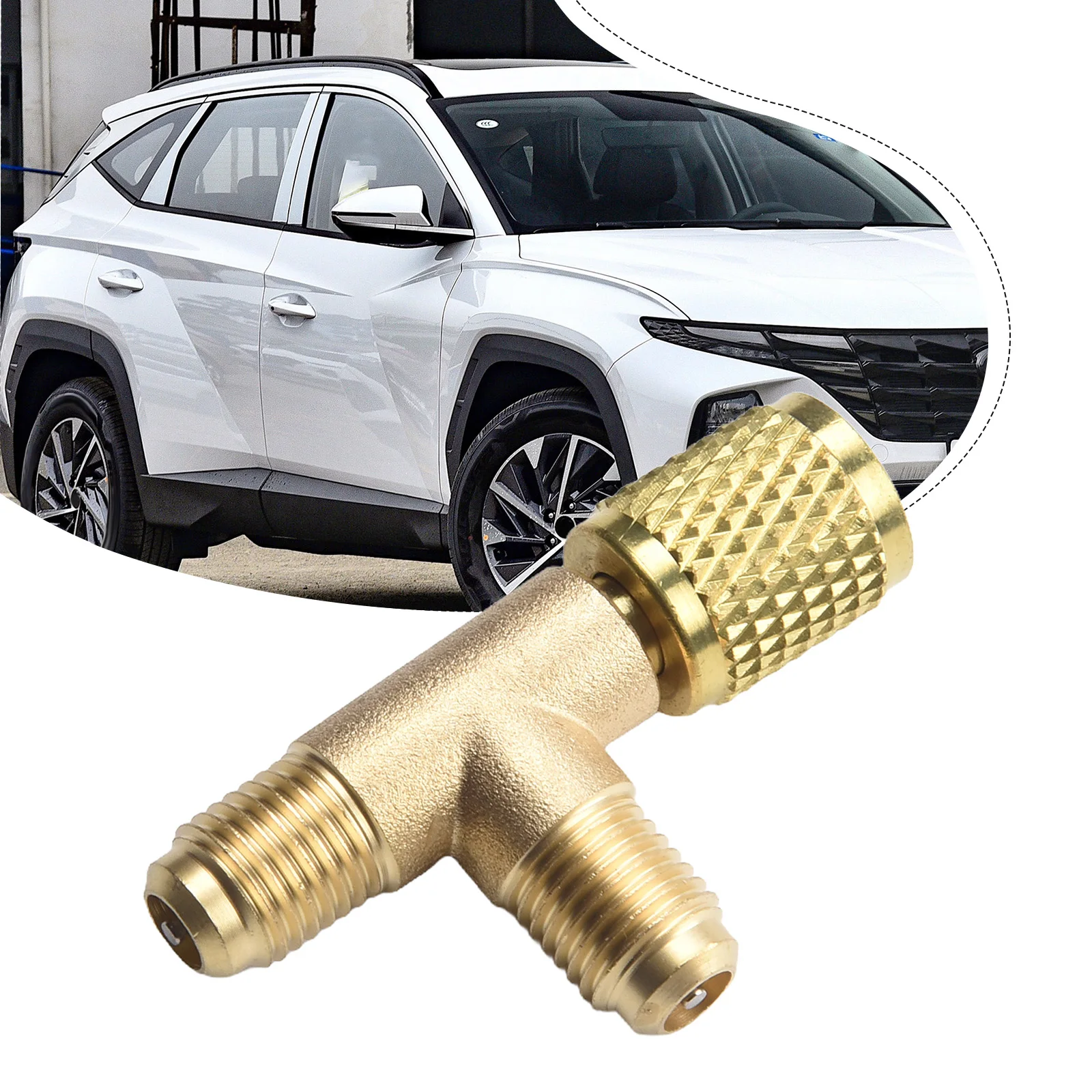 

Conditioner Quick Connector Tee Fittings Tee Adapter Valve Core For R22 R12 R134 With Spool Brass SAE Rugged Construction