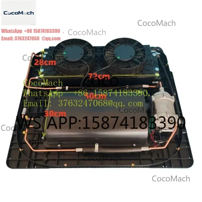 All-in-One Electric Air Conditioning System 12V/24V Portable AC Unit for Automotive Use