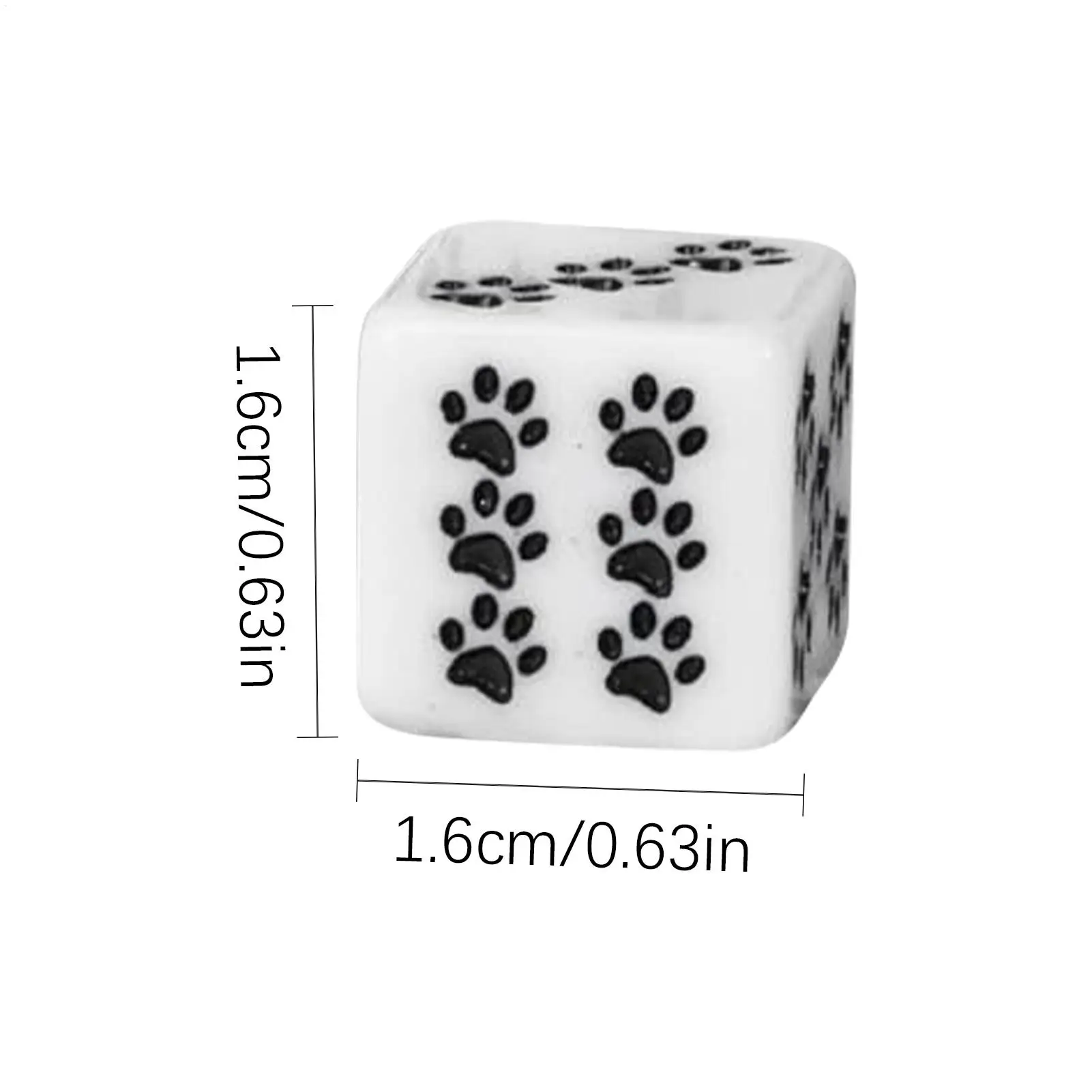 لعبة الطاولة النرد 10 قطع الكرتون لطيف 6-الوجهين لعب مجلس لعبة النرد هريرة باو موضوع للتخييم المنزل نزهة عنبر السفر #6