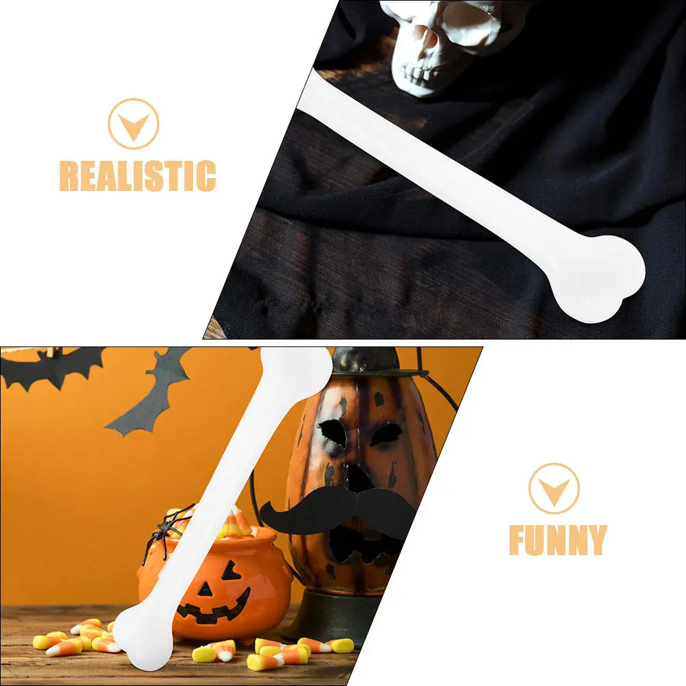 Large Plastic Halloween Bone Decor Prank Prop Simulation for Horror Party Large Bones Bone Decor Fake