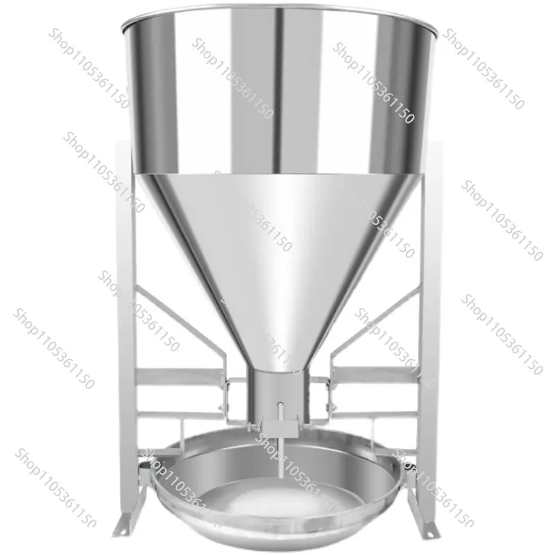 Stainless steel dry and wet automatic fattening double-sided pig trough sow pocket trough feeder size pig farm equipment