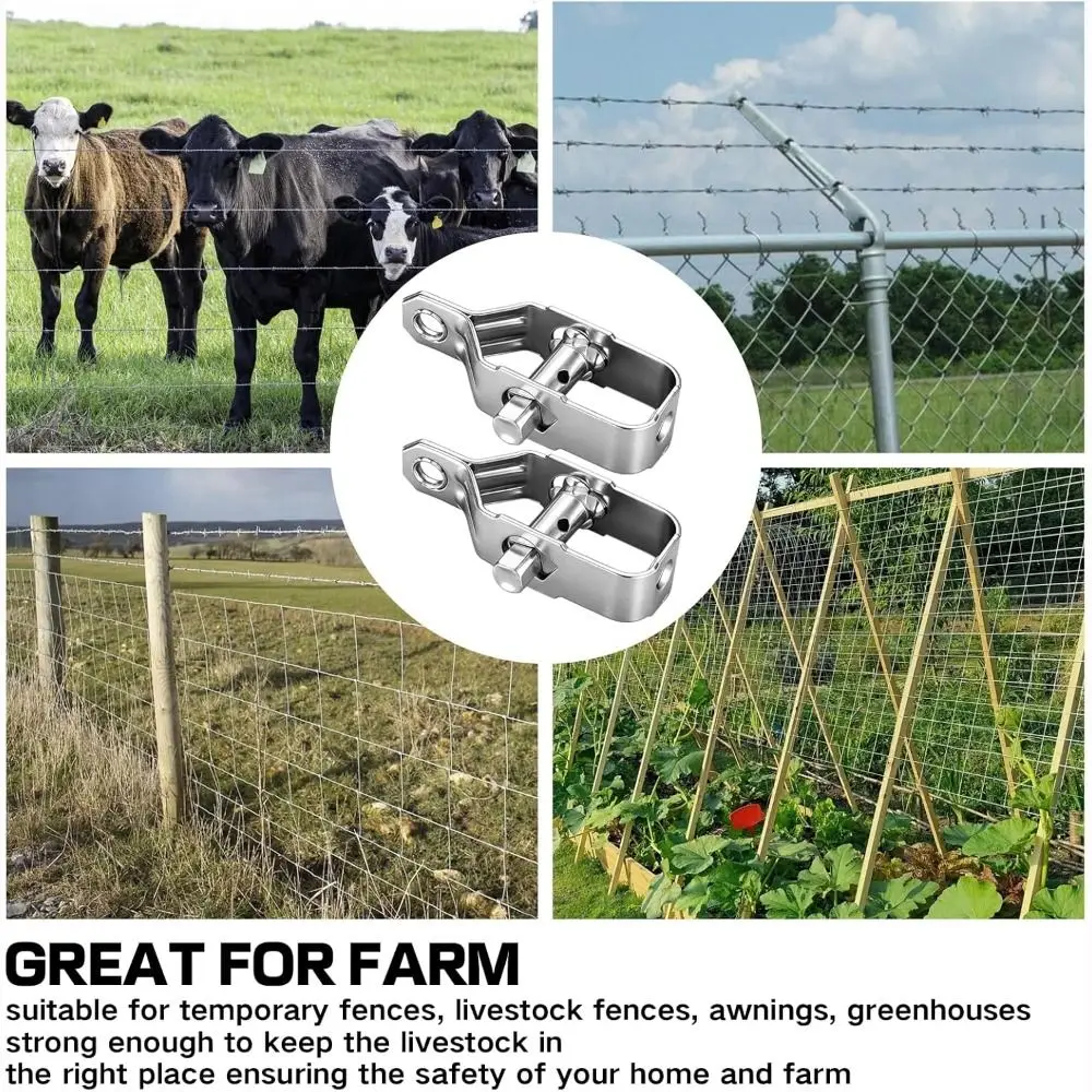 Cable Fastening All-Steel Wire Tightener 80mm Heavy Duty Cable Tensioner Electric Fence Tightener Orchard
