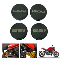 Motorcycle Accessories Frame Hole Cover Caps Plug Decorative Frame Cap Set For Ducati Monster 821 Monster 1200 S 2014 2015 2016