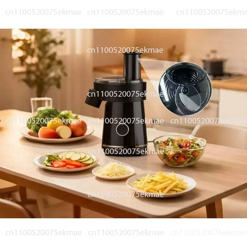 EU-standard 6-in-1 Electric Vegetable Slicer, 200W Multifunctional Shredder and Slicer