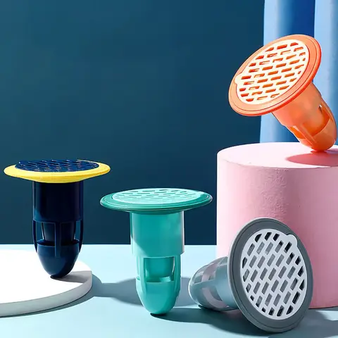 목욕 샤워 바닥 스트레이너 커버 플러그 트랩 실리콘 냄새 방지 싱크 욕실 물 배수 필터 곤충 예방 탈취제