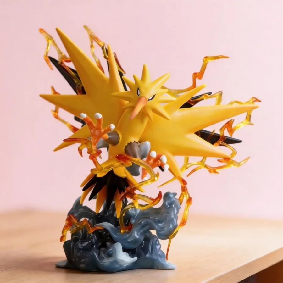 

Anime Pokémon Zapdos Figure 14cm GK Statue Collectible Model Toy Desktop Ornament for Fans Home Decoration