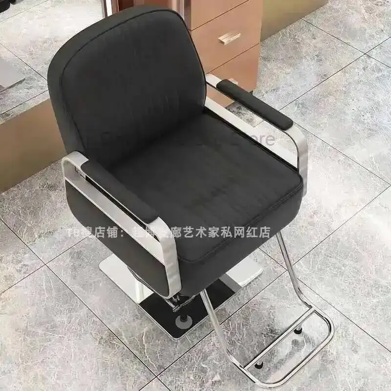 Siege 2024 Massage Professional Barber Adjustable Chair Pump Beauty Salon Products for Barbers Aesthetic Promotion Wheel Sofa