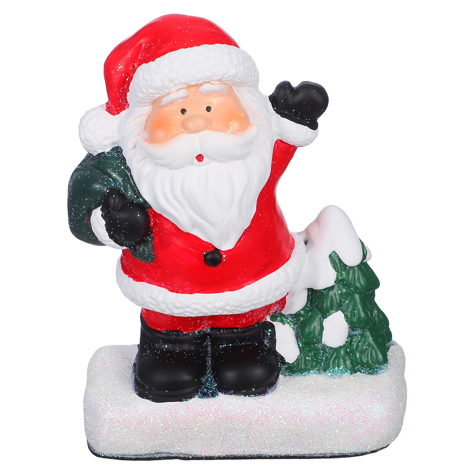 

Mini Resin Santa Claus Holiday Ornaments Christmas Mantel Decorations Micro Landscape Statues DIY Fairy Garden Decorations