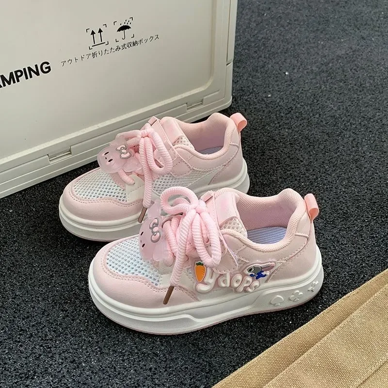 

Kuromi Anime Kawaii Sanrio Ins Fashion Children Casual Shoes Girls Boys Cute Cartoon Sports Mesh Sneakers Gifts for Kids