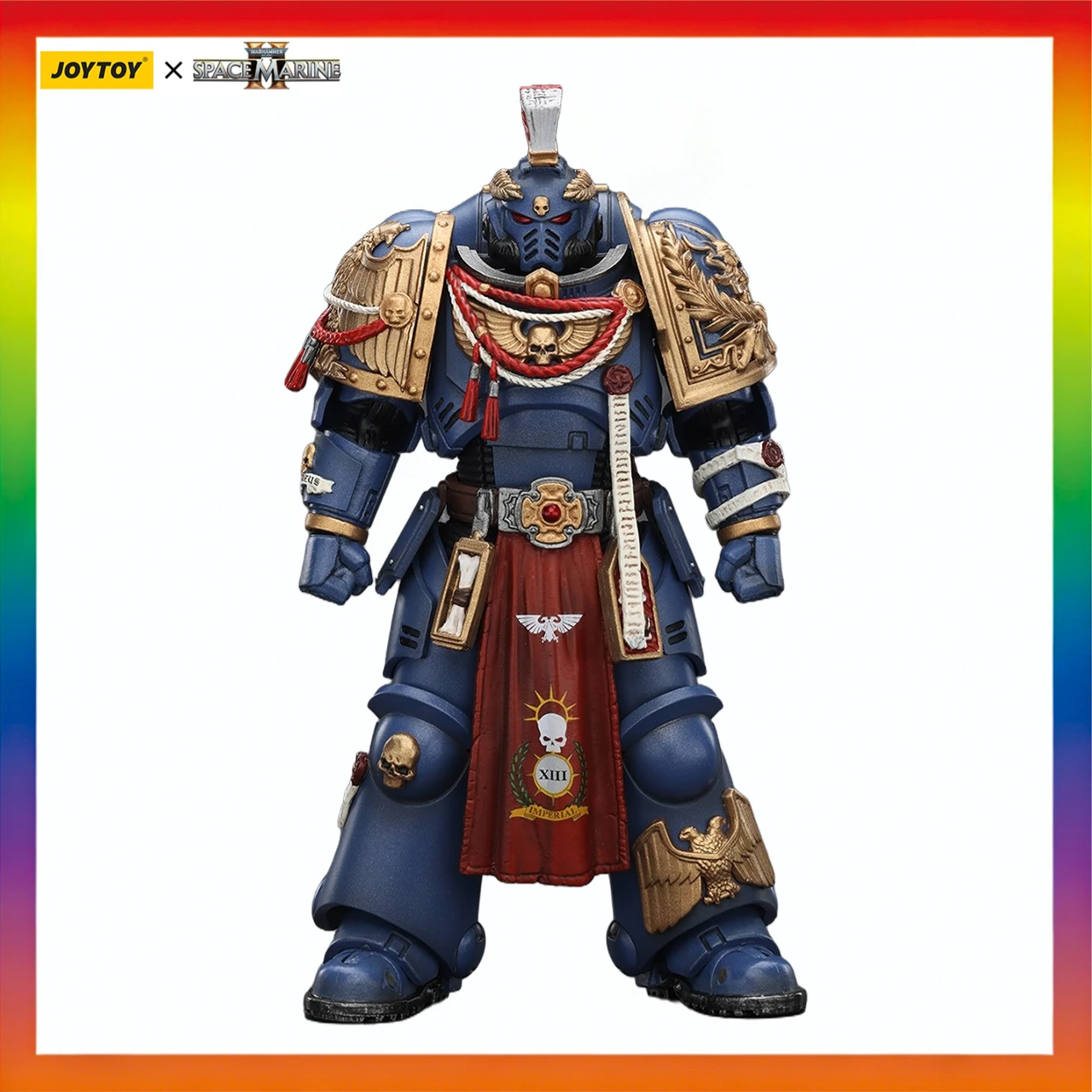 

Оригинальная фигурка JOYTOY WARHAMMER 40K Ultramarines Relic Primus в броне с плазменным пистолетом и боевым клинком, модель для подарка, игрушка