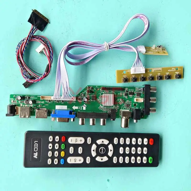 

DIY набор для B140RTN02.2/1 B140RTN03.2/1 1600x900 14 "USB/DHMI/VGA/AV экран ноутбука DVB-T/C LVDS 40 Pin плата драйвера контроллера