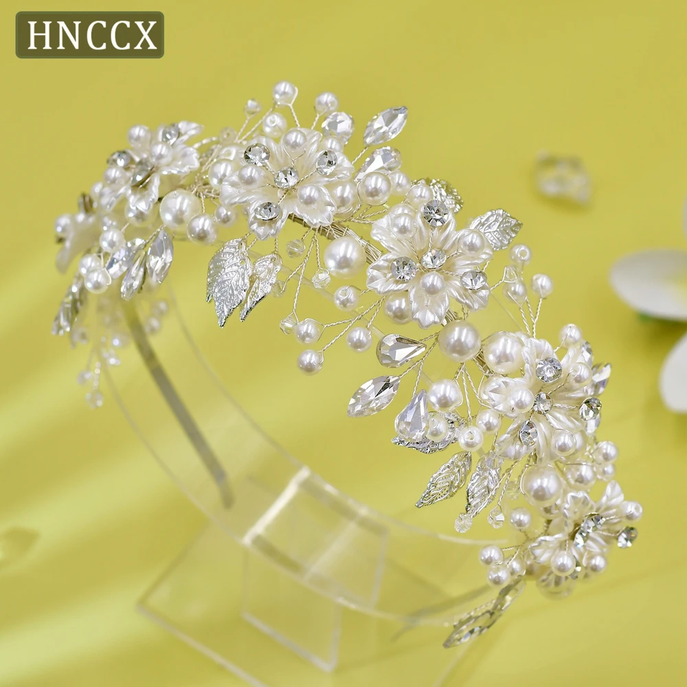 HNCCX Silver Color Alloy Leaves Hair Accessories For Elegant Girls Bride Bridal Wedding Hair Accessories Headpieces Gift CP603