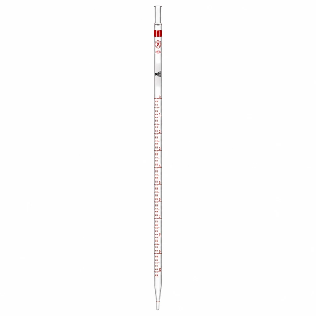 1Pcs/Lot 0.1ml To 50ml Glass Graduated Pipette With Color Mark, All Size Available Glass Dropper Pipet Tube Transfer Pipette