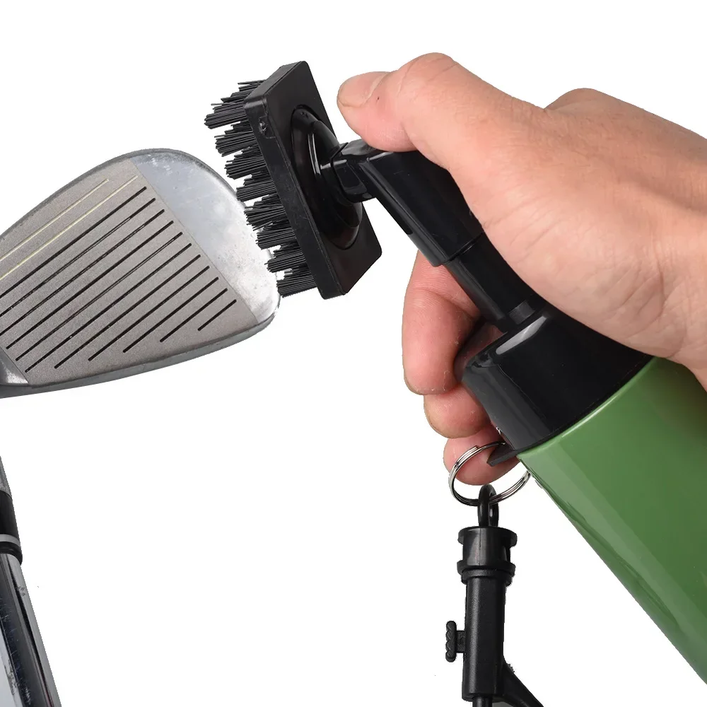 Golf Club Brush with Leakproof Reservoir, Groove Tube Cleaner, Squeeze Bottle for Easy Cleaning, 1Pc