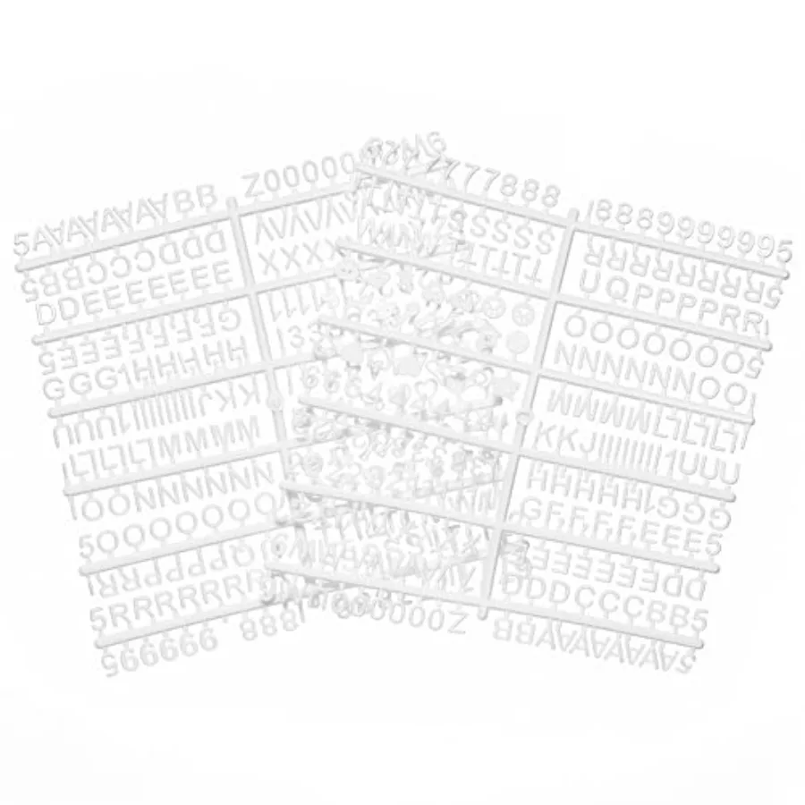 

1/2 Inch Letters for Felt Letter Boards, 494 Pcs Including Small Characters, Numbers, Symbols for Changeable Plastic Message Bo