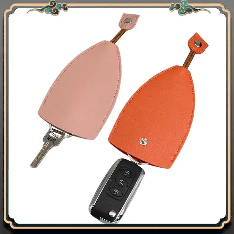 M45K-8Pack Pull Out Key Case, Pull-Out Cute Large-Capacity Car Key Case, Stylish PU Leather Key Wallets Durable view 4
