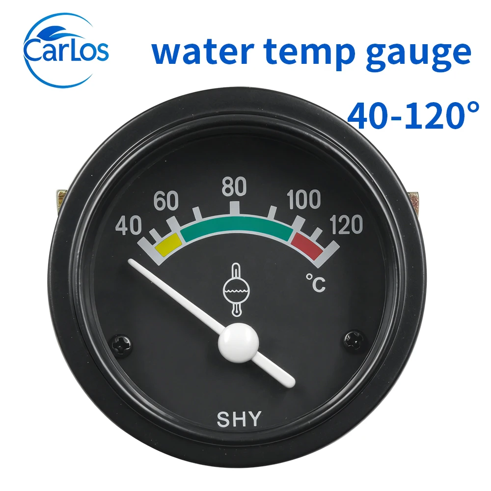 55MM water Temperature Gauge 40 To 120° Engine Temp Meter For Generator Set Accessories