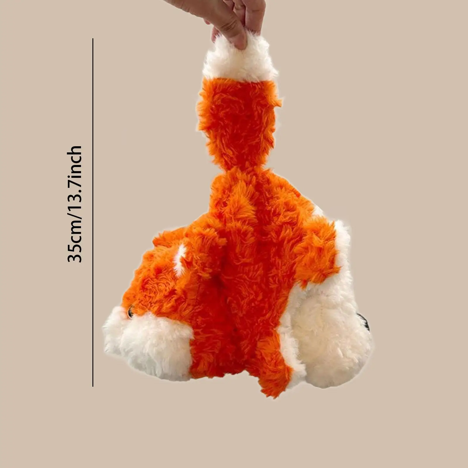 

2 in 1 Plush Doll Decor Accessories Handmade 13.78inch Combined Stuffed Animal Toy for Adults Living Room Bedroom Office Friend