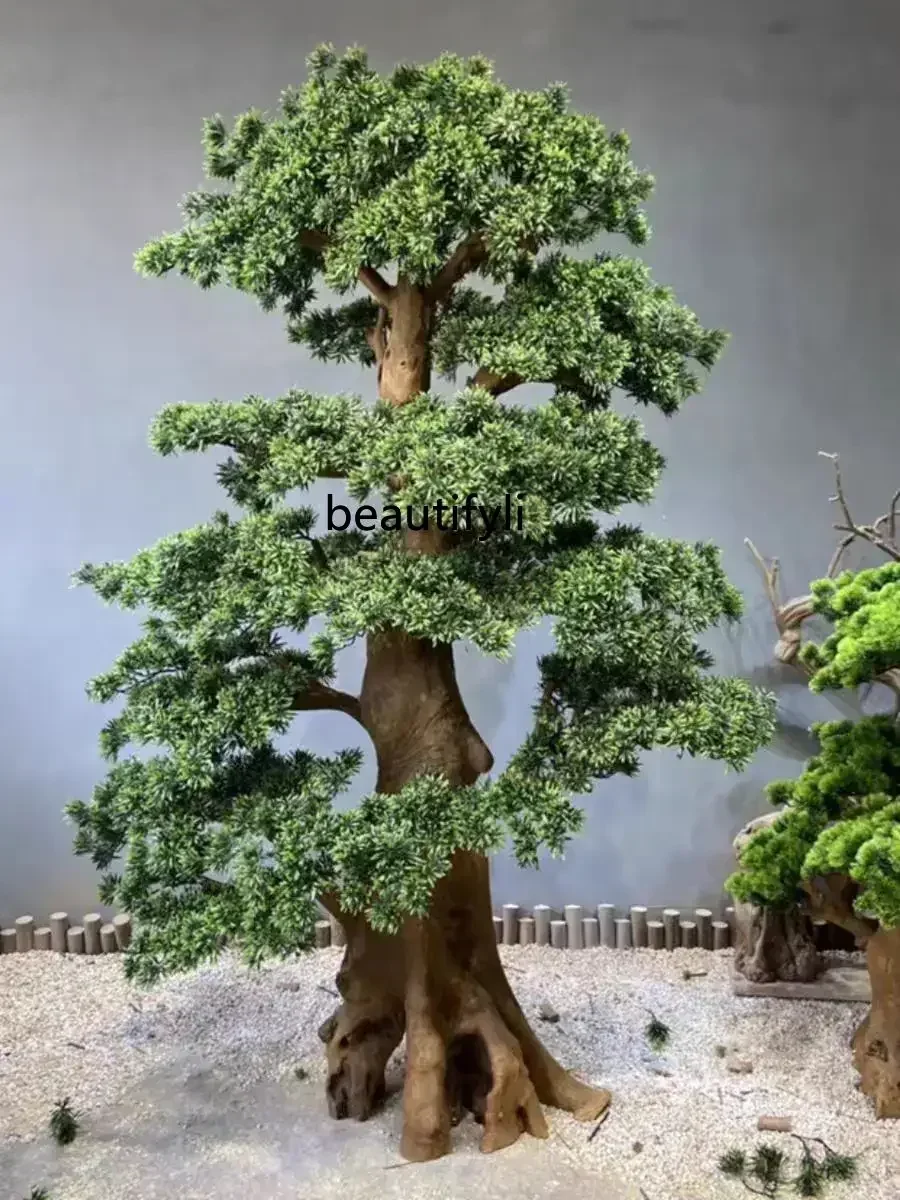 Simulation of Luo Hansong Green Plant Artificial Tree Interior Landscaping Decoration Ornament New Chinese Style