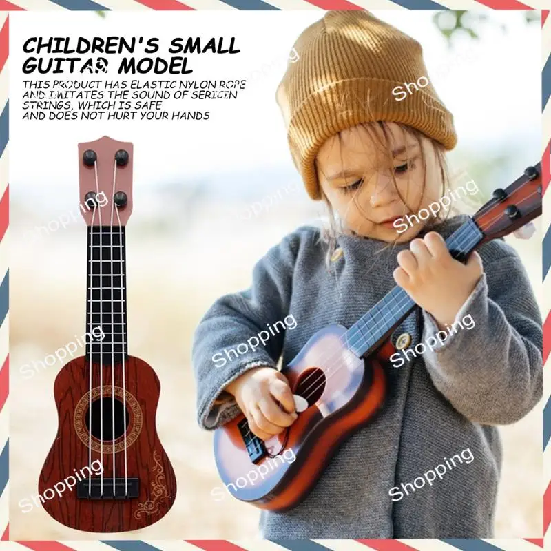 A44M Детская классическая гавайская гитара, игрушка для раннего образования, маленькая гитара, товары для вечеринок, регулируемая