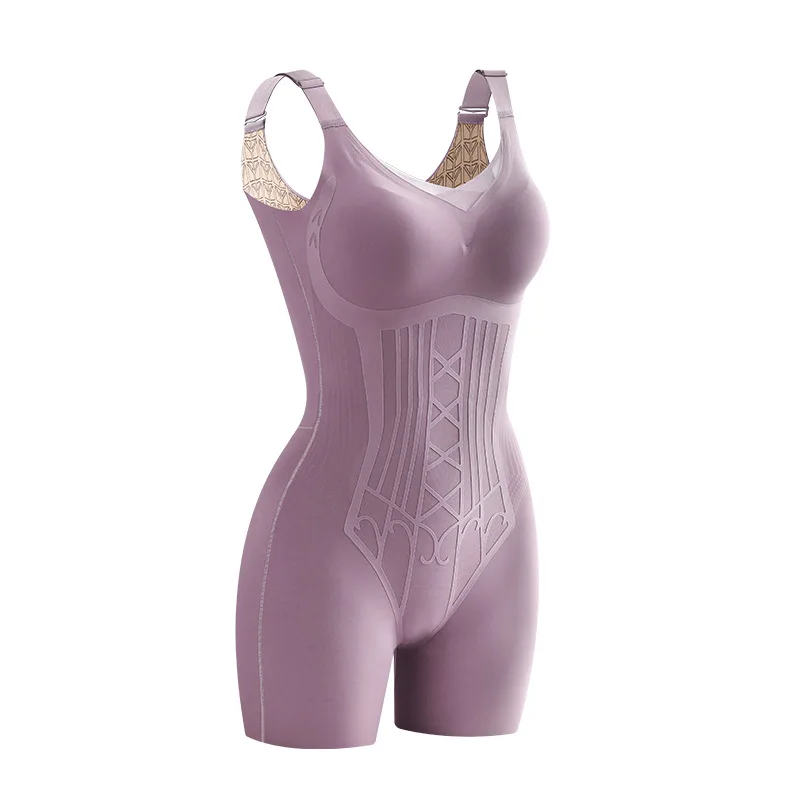 

Prayger New Winter Warm Shapers Women Fleece Slimming Bodysuits Padded Open Butt Corset Invisible Sexy Bustiers Underwear