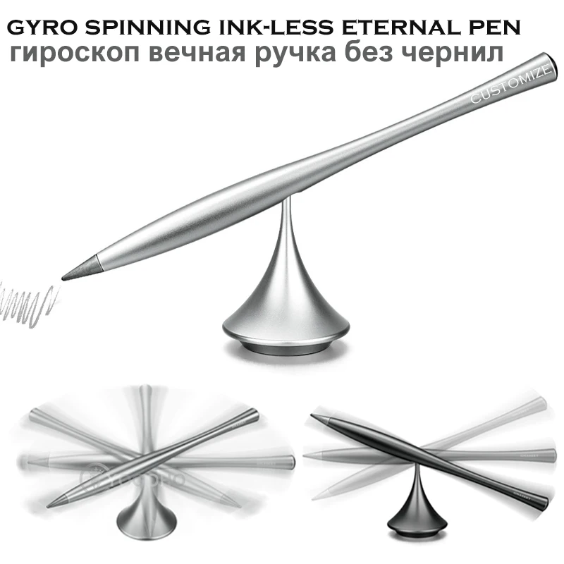 

Black/Silver/Grey High-end Magic Eternal Pencil Without Ink Creative Permanent Metal Inkless Pen Gift Pencil